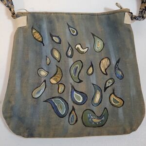 Le Miel Handbag Purse Shoulder Bag 11" x 11" Beige Tote Faux Leather 1123